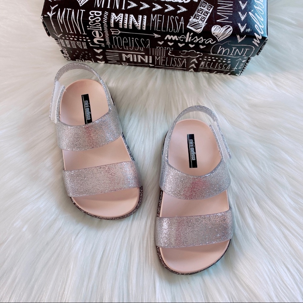 Mini Melissa Glittery Cosmic sandal